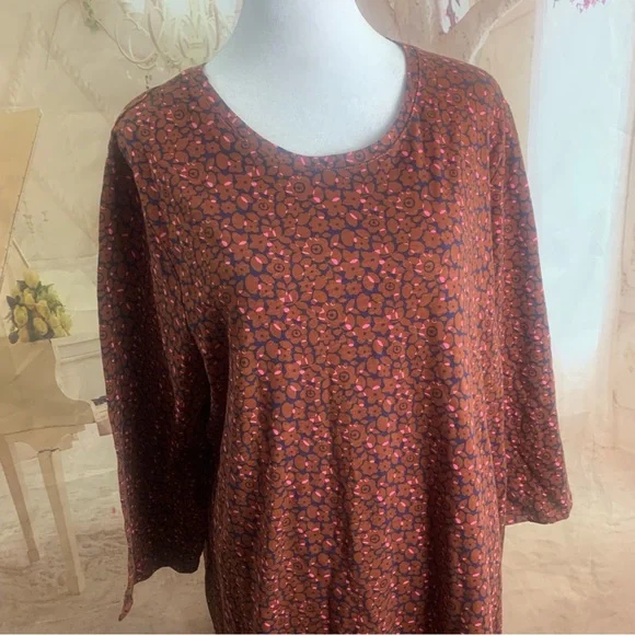 NEW Boden Floral printed plus size T Shirt Dress - Picture 2 of 9